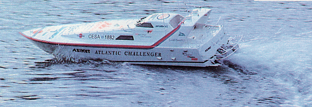 maquette atlantic challenger en navigation
