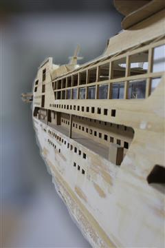 maquette ferry napoleon bonaparte vue sur coursives ext int babord