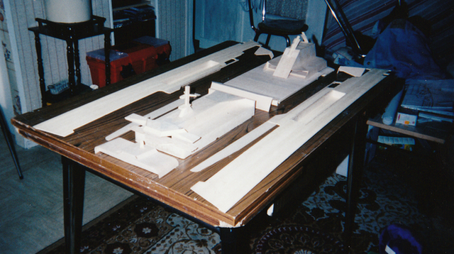 maquette ferrie normandie présentation de la superstructure